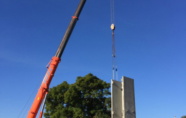 Structural Steel and Precast Panel Erection