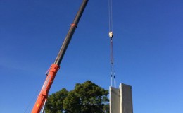 Structural Steel and Precast Panel Erection4